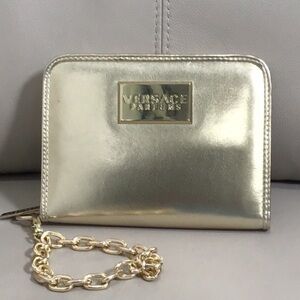 Versace Perfume Metallic Chain Wristlet NWOT